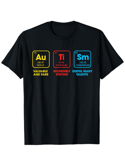 Men's Graphic T-Shirt Elements Of Gold Wisdom And Many Talents Science Themed T Shirt