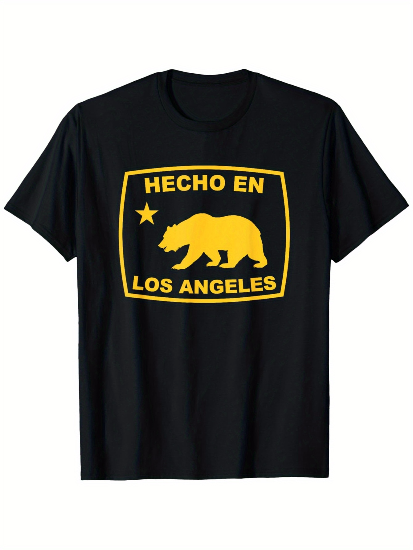 Men's Graphic T-Shirt Hecho En Los Angeles Golden Star Graphic With California Bear