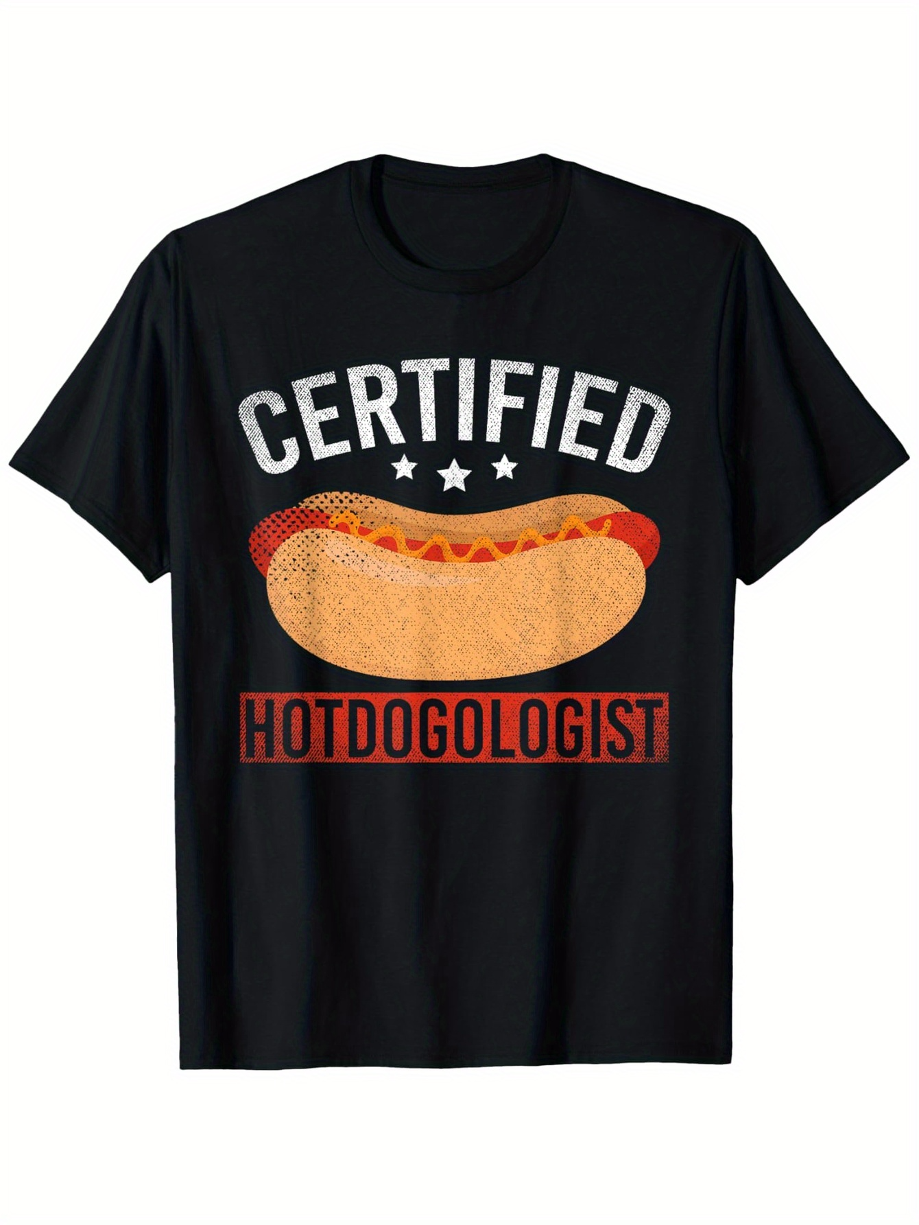 Men's Graphic T-Shirt Certified Juicy Grilled Sausage Bun With Ketchup Hot Dog