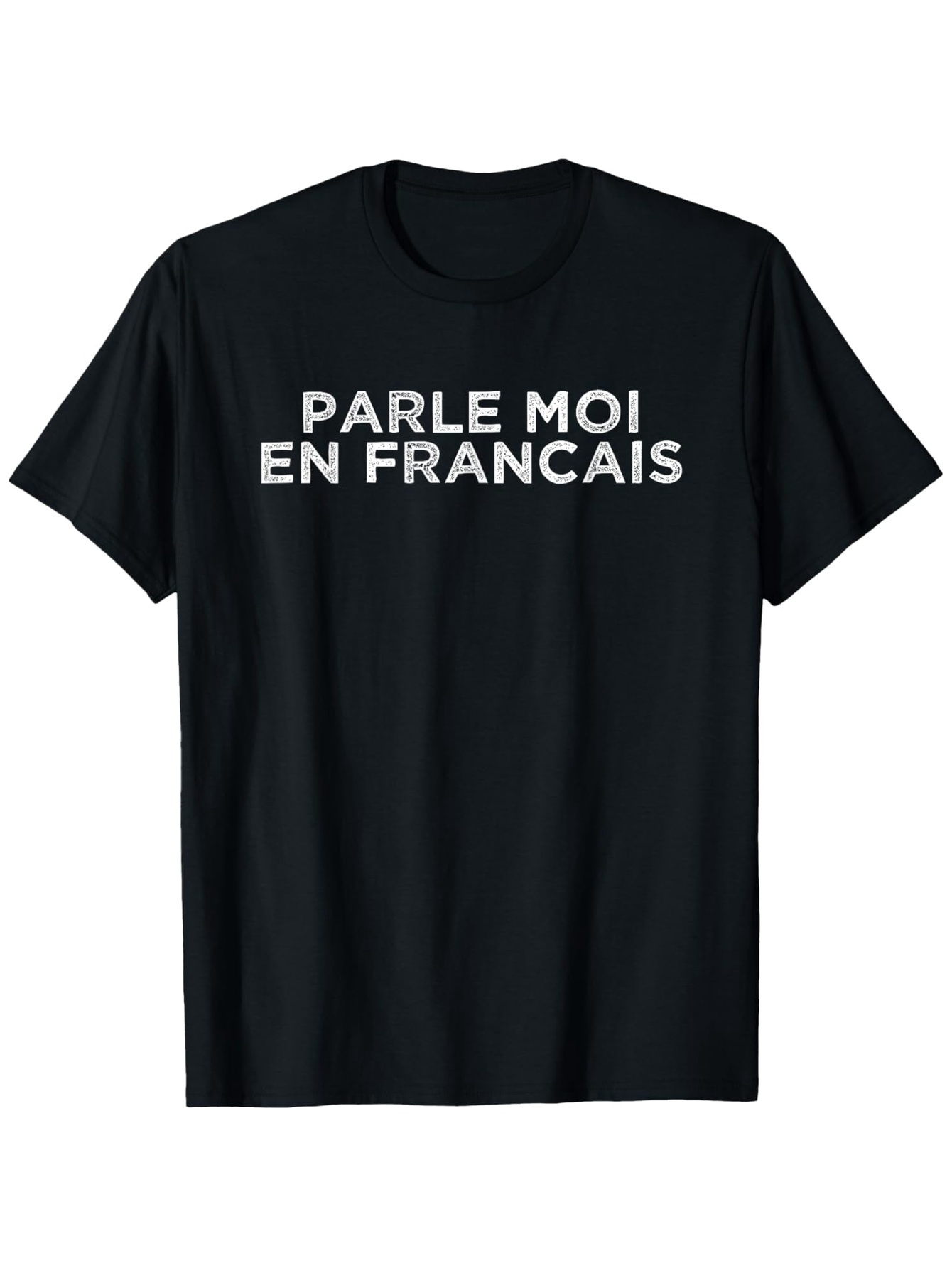 Men's Graphic T-Shirt French Language Learning T-Shirt 100% Cotton Crew Neck Tee Breathable & Washable Casual Printed Short Sleeve Top for Men & Women Ideal for Hiking Running Cycling Daily Wear - Black Outdoo