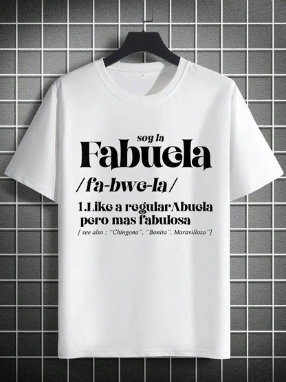 Men's Graphic T-Shirt Bold Black Lettering With Playful Typography Describing Linguistic Meaning Statement