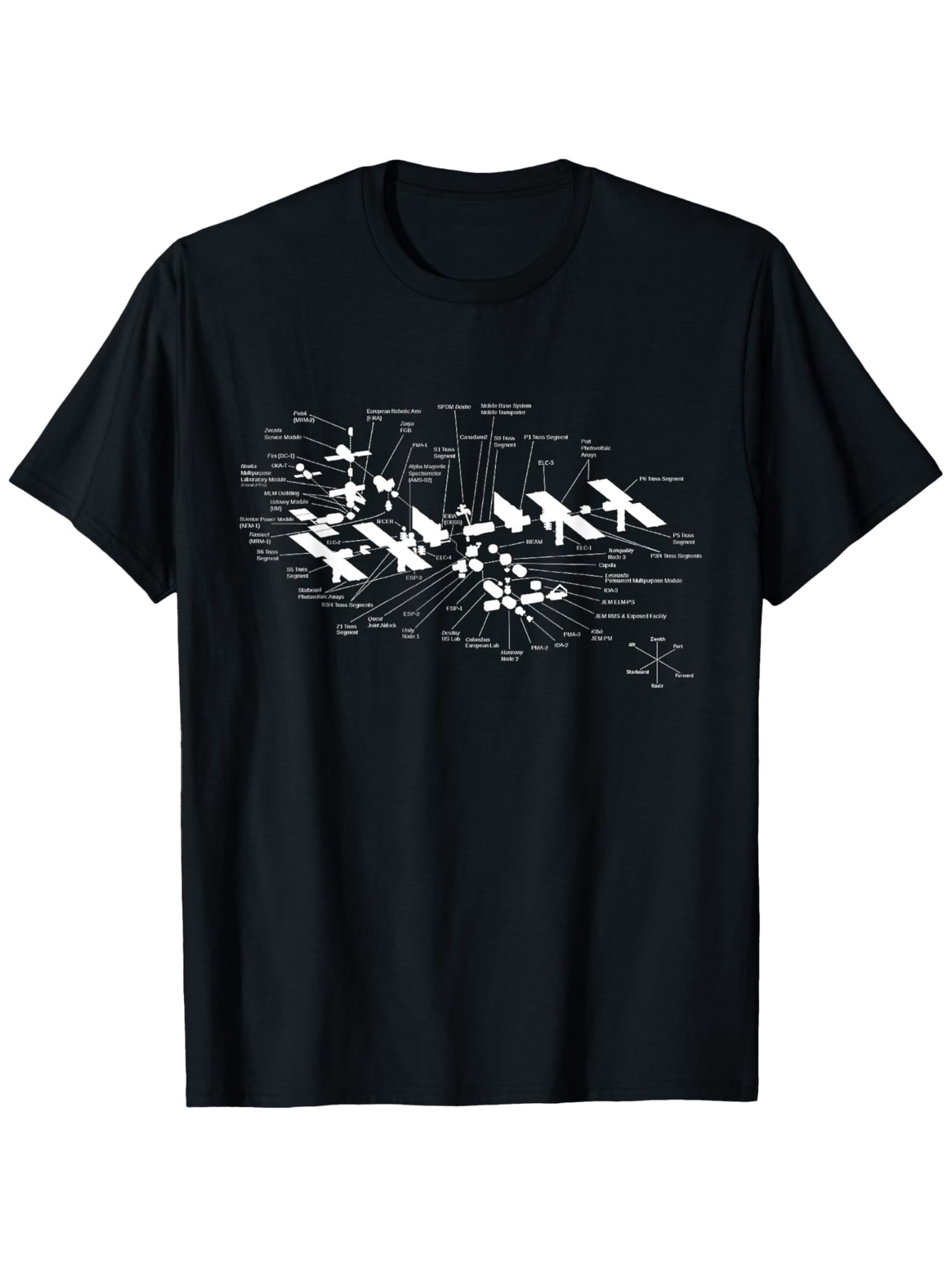 Men's Graphic T-Shirt Technical Diagram Drawing With Flying Jet Fighters Formation