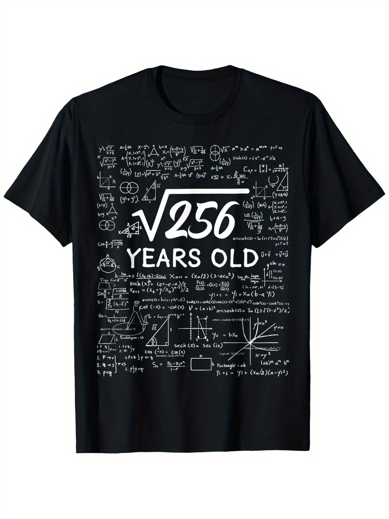 Men's Graphic T-Shirt Scientific Math Formulas With Square Root Birthday Years Old T Shirt