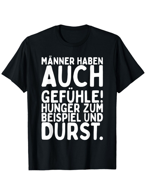 Men's Graphic T-Shirt Men Also Have Feelings text