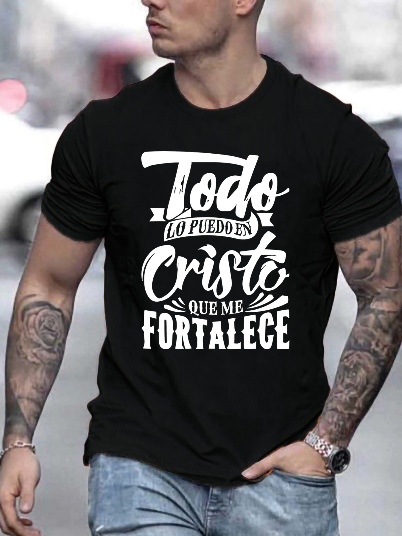 Men's Graphic T-Shirt Bold Spanish Inspirational Quote