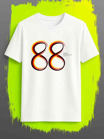 Men's Graphic T-Shirt Gradient Shadow Number Print With Minimalist Modern Style Eighty Eight
