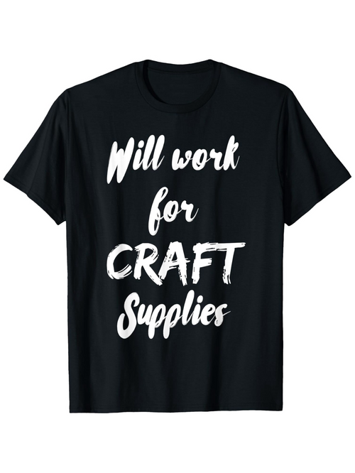 Men's Graphic T-Shirt Will Work For Craft Supplies Artistic Brushstroke Lettering With Bold Statement Typography