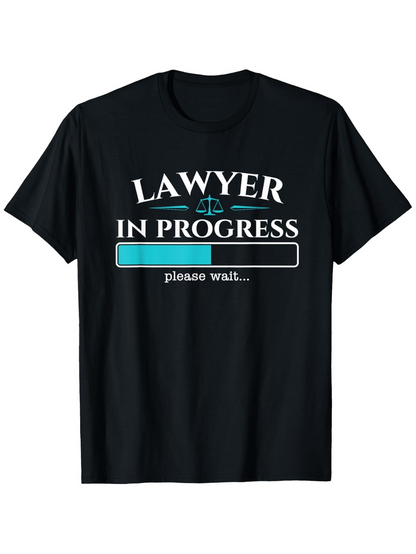 Men's Graphic T-Shirt Lawyer In Progress Loading Bar With Scales Justice Symbol T Shirt