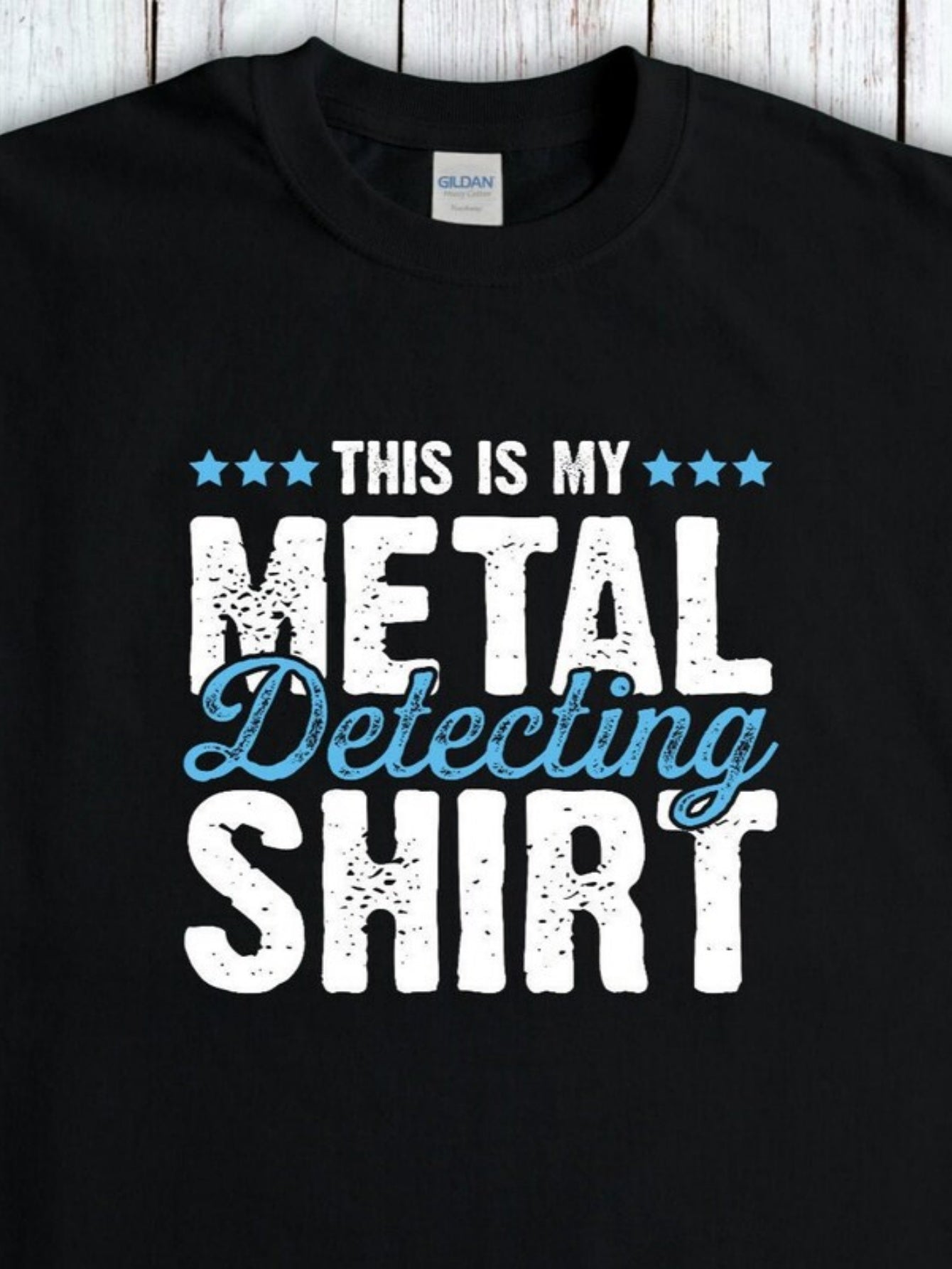 Men's Graphic T-Shirt This Is My Metal Detecting Shirt With Vintage Bold Distressed Lettering Design
