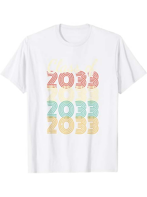 Men's Graphic T-Shirt Vibrant Pastel Lines Overlapping Vintage Year Number Design