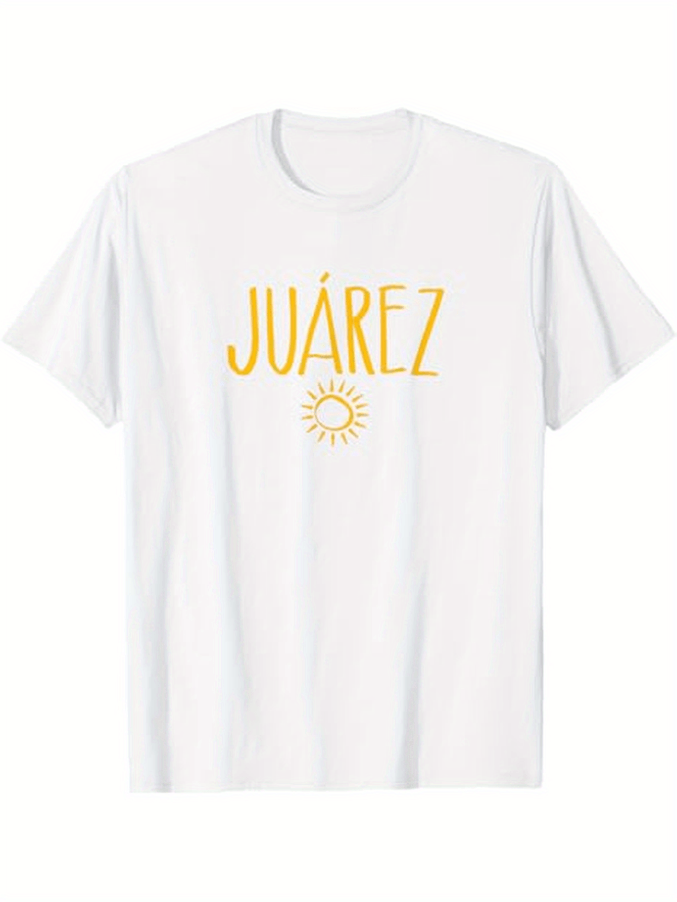 Men's Graphic T-Shirt Juarez Bright Sunshine Under Radiant Skies With Glowing Sun Symbol
