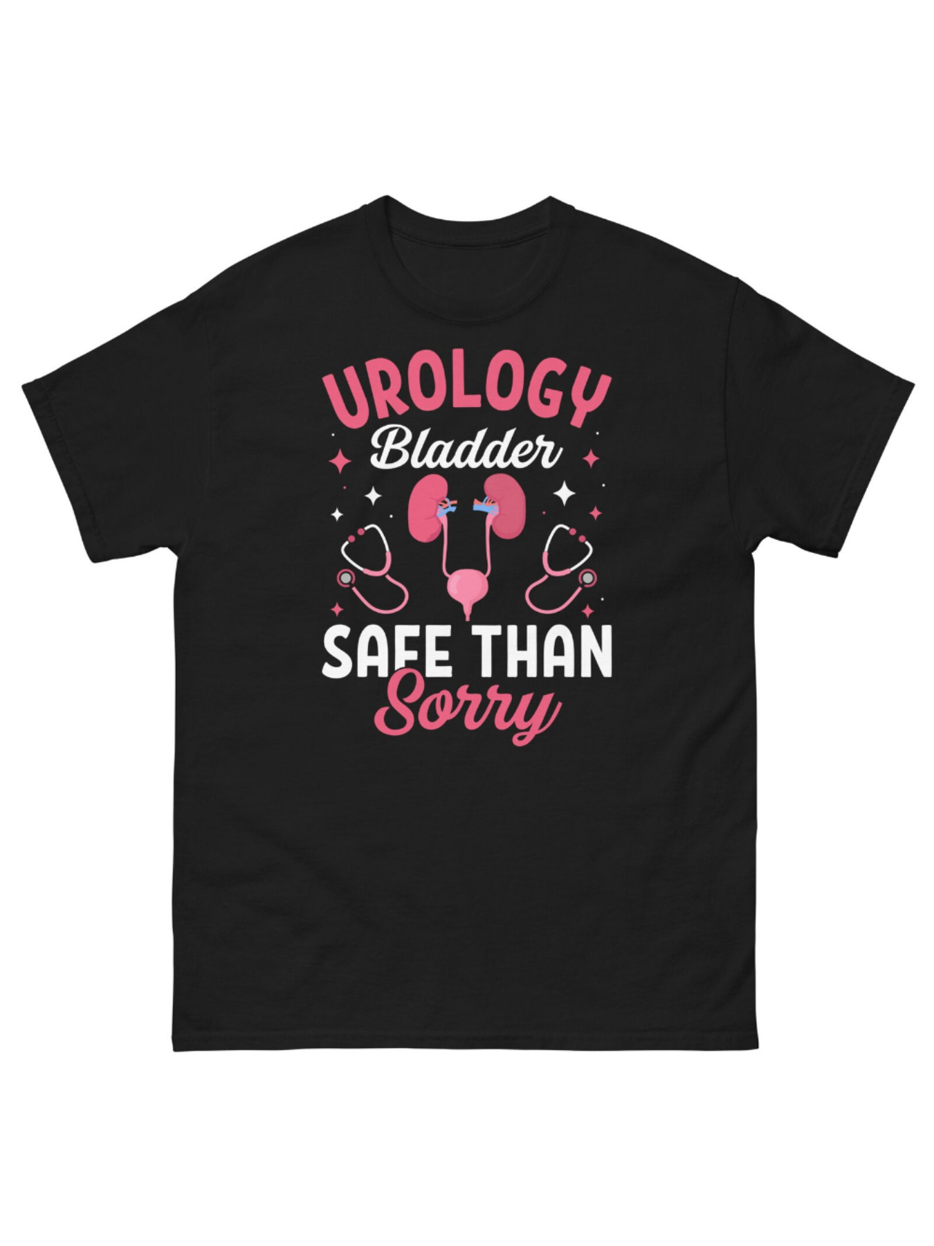 Men's Graphic T-Shirt Urology Bladder Safe Than Sorry Cartoon Organ Graphic T Shirt
