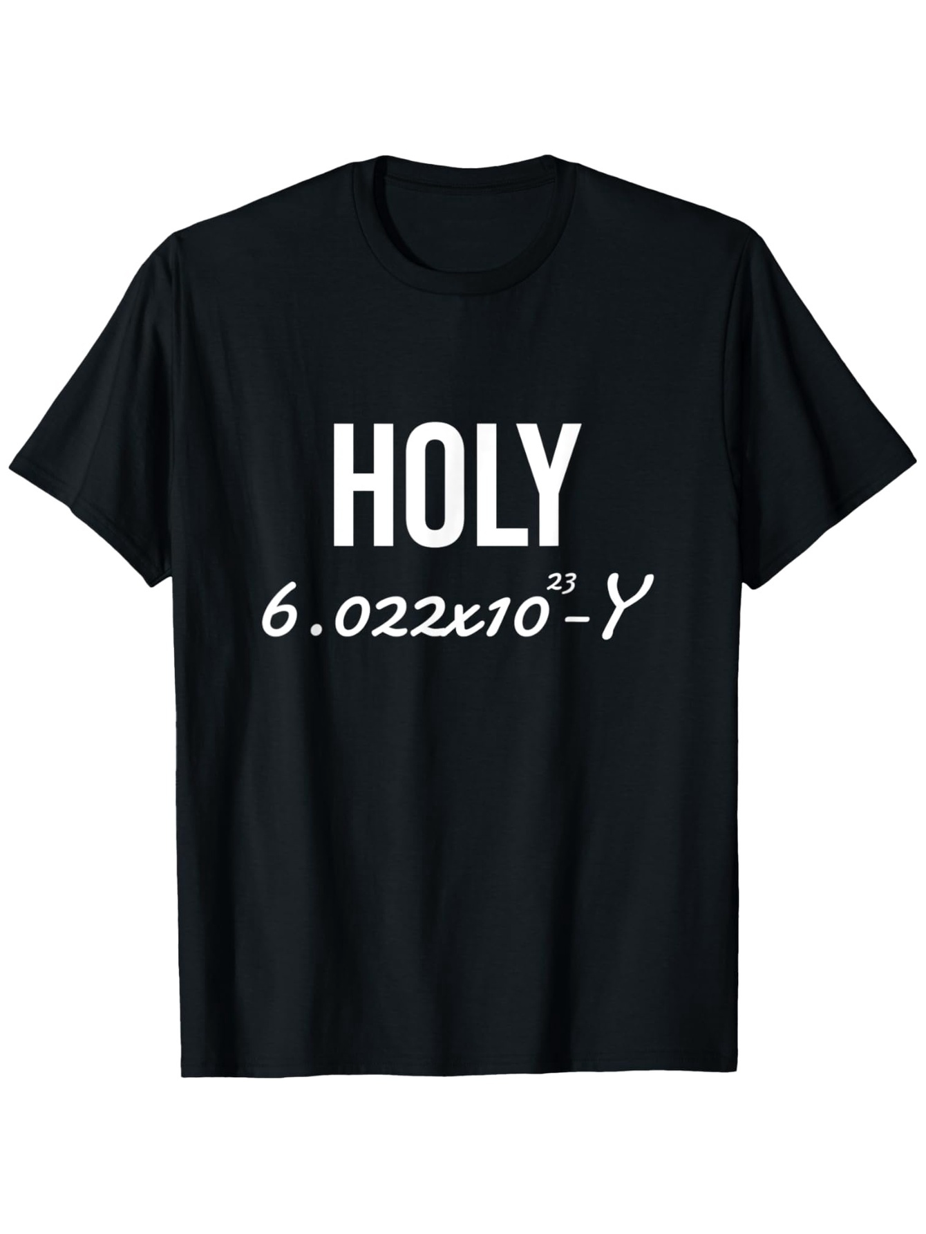 Men's Graphic T-Shirt Holy White Science Number With Chemistry Equation Shirt