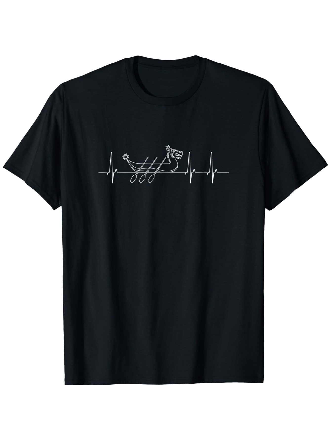 Men's Graphic T-Shirt Heartbeat Pulse Line With Manual Gear Shift Pattern Illustration