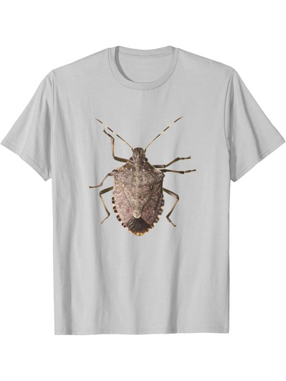 Men's Graphic T-Shirt Realistic Textured Closeup Photograph Surrounded By Soft Neutral Shadows Bug