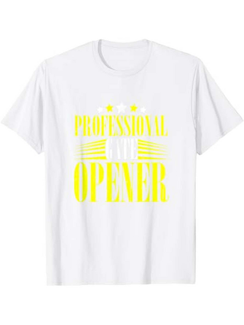 Men's Graphic T-Shirt Professional Style Lettering With Bold Modern Graphic Opener