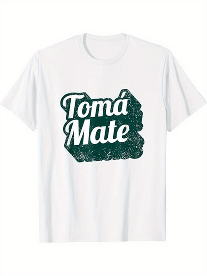 Men's Graphic T-Shirt Distressed Block Textured Letters With Bold Graphic Wordmark
