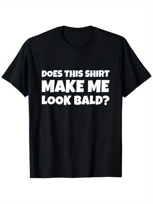 Men's Graphic T-Shirt Bold White Text With Playful Statement Centered On Front T Shirt