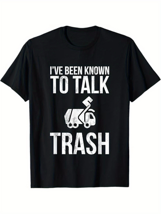 Men's Graphic T-Shirt Ive Been Known To Talk Trash Graphic Garbage Truck Joke T Shirt