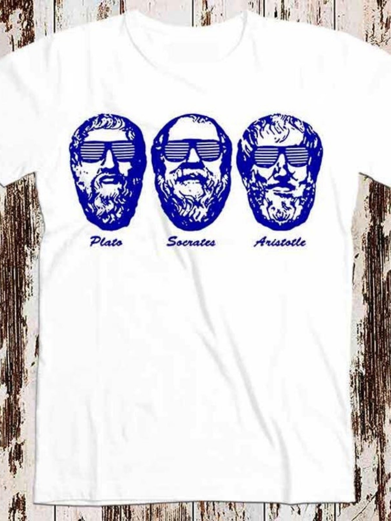 Men's Graphic T-Shirt Classical Thinkers With Sunglasses Featuring Ancient Greek Philosophers