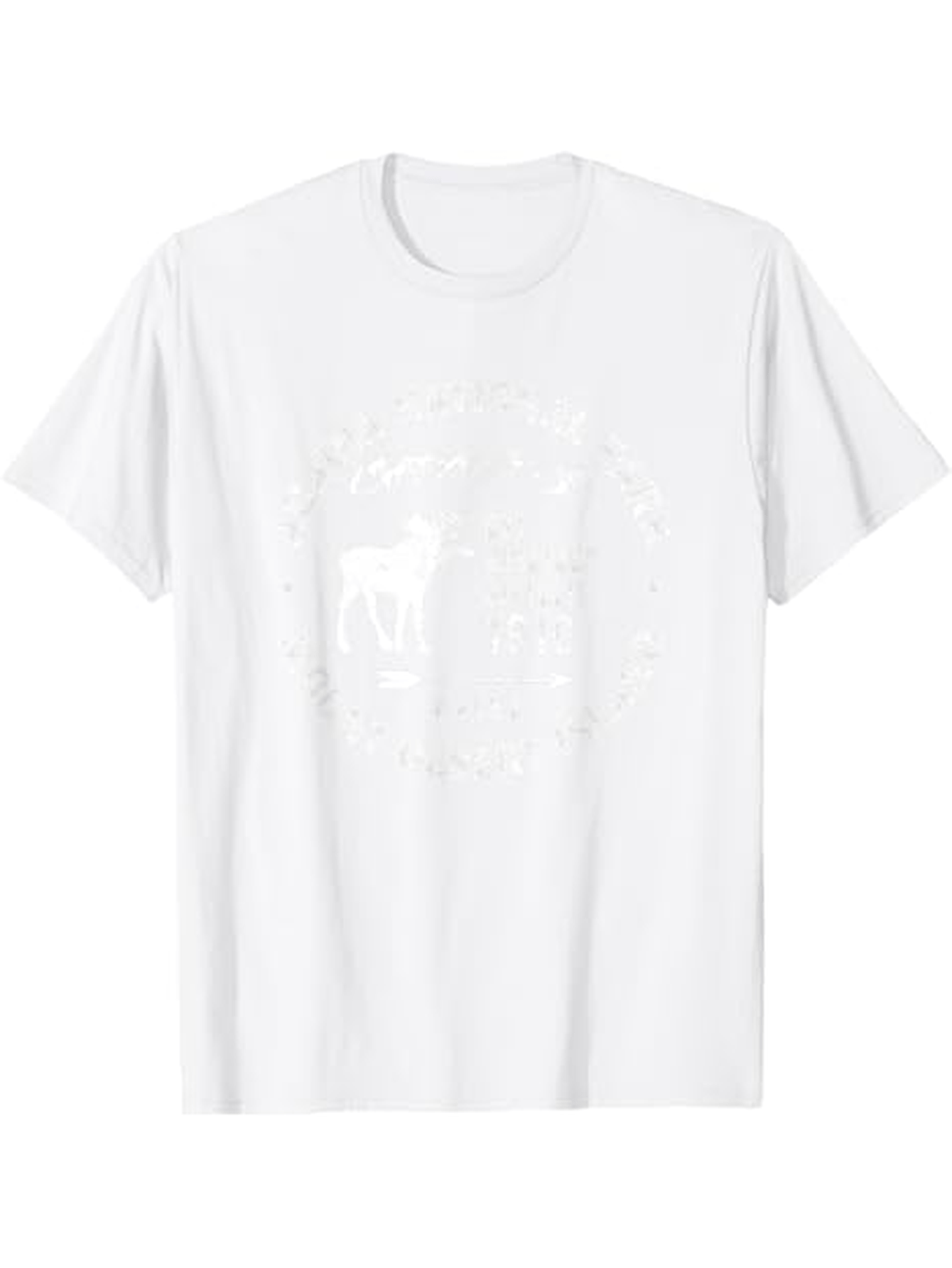 Men's Graphic T-Shirt Gentle Morning Light With Trees And Wildforest Deer
