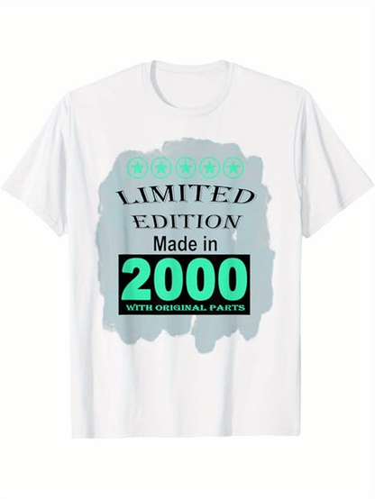 Men's Graphic T-Shirt Limited Edition Made In 2000 With Original Parts Splash Graphic Shirt