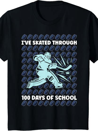 Men's Graphic T-Shirt Ive Skated Through Blue Hockey Gear And Pucks Ice Hockey Player