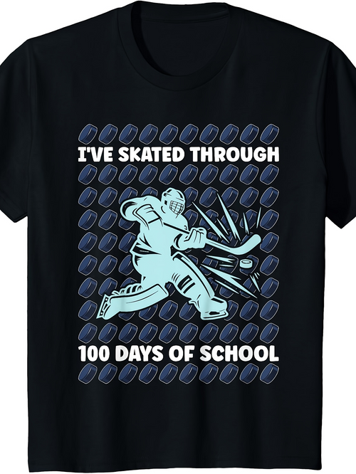 Men's Graphic T-Shirt Ive Skated Through Blue Hockey Gear And Pucks Ice Hockey Player