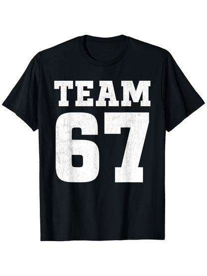 Men's Graphic T-Shirt Team Vintage Styled Bold Block Numbers T Shirt
