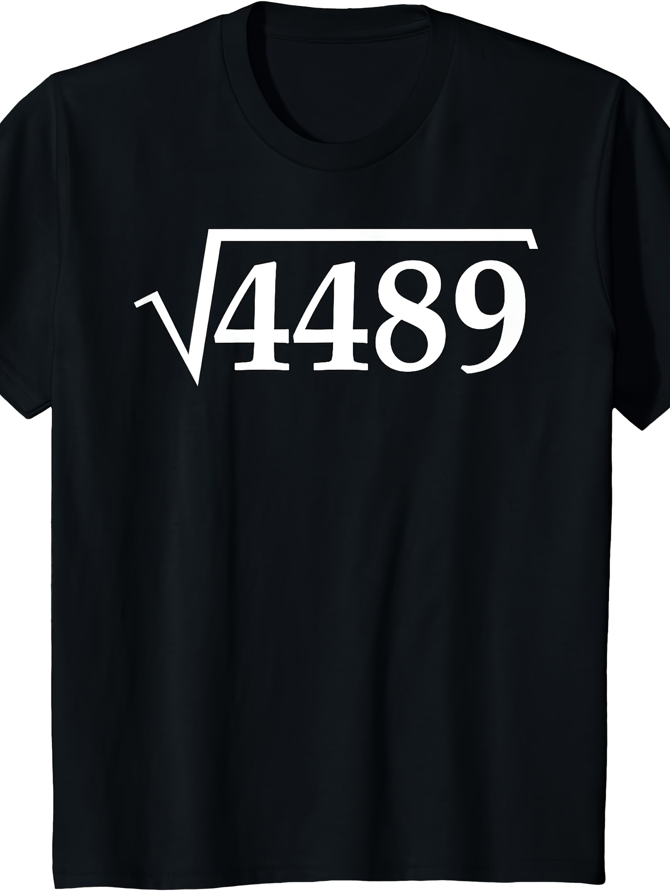 Men's Graphic T-Shirt Square Root Of Four Four Eight Nine Math Numbers Equation