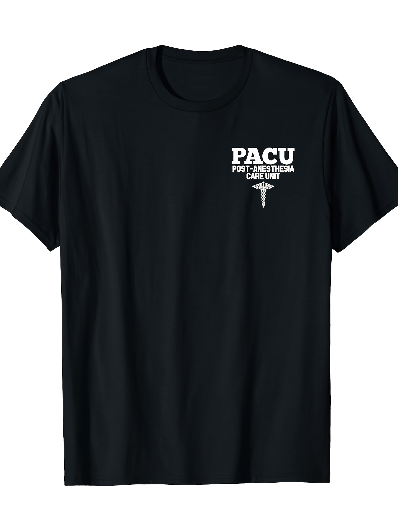 Men's Graphic T-Shirt PACU Patient Care With Medical Insignia Tee Shirt