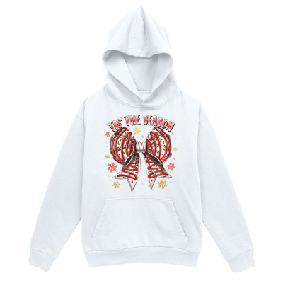 Men's Graphic Hoodie Tis The Season Festive Ribbon With Holly And Joyful Winter Bow