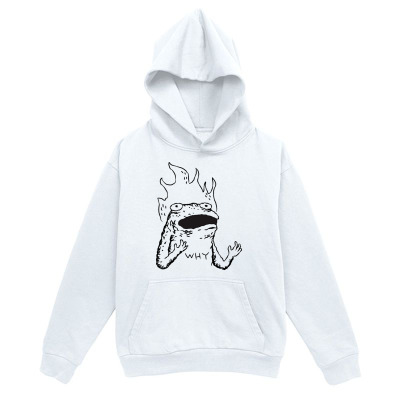 Men's Graphic Hoodie Abstract Hand Drawn Monster With Flames And Open Mouth Hoodie