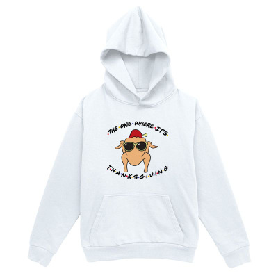 Men's Graphic Hoodie Cool Turkey With Sunglasses Wearing A Red Hat Under Thanksgiving Text Turkey