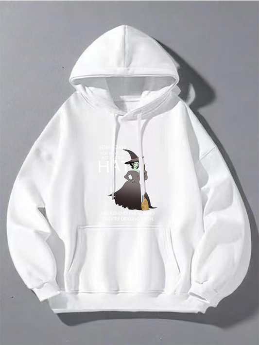 Men's Graphic Hoodie Shining Moonlight With Silhouette Figure Standing Under Tree Hill