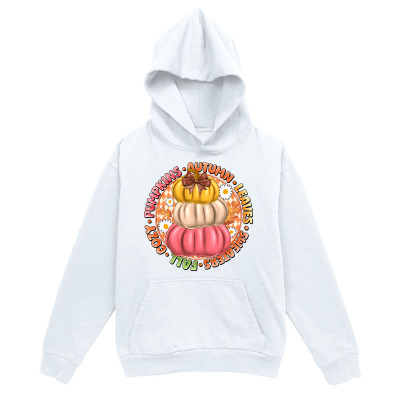 Men's Graphic Hoodie Autumn Delights With Blooming Flowers Candied Nuts Colorful Pumpkins