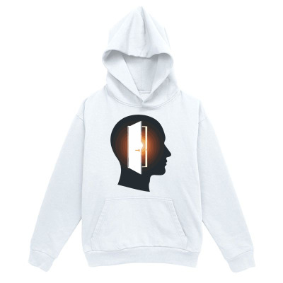 Men's Graphic Hoodie Mysterious Light Pouring Through Open Door Within Silhouette Head