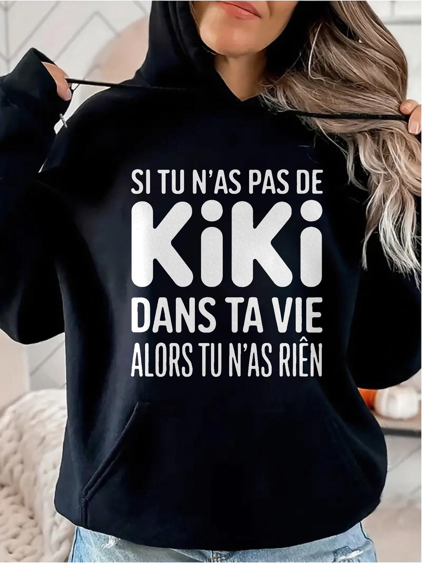 Women's Graphic Hoodie No English Text Found
