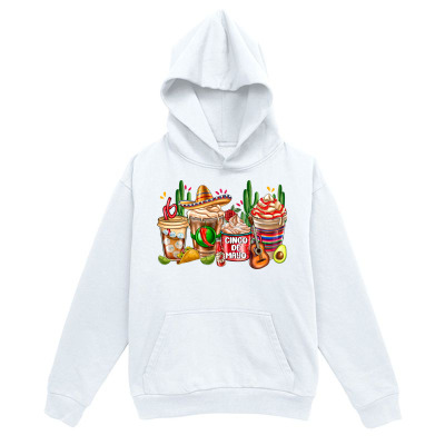 Men's Graphic Hoodie Colorful Mexican Cuisine With Fresh Ingredients And Festive Drinks Taco
