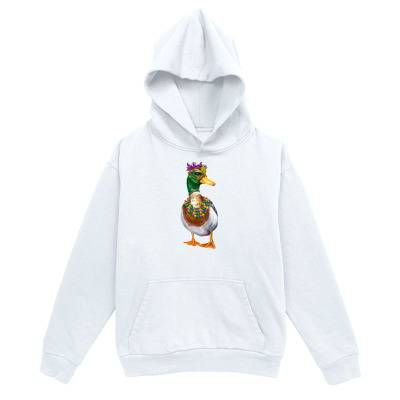 Men's Graphic Hoodie Cute Crowned Mallard With Vibrant Colors Standing In Light Hoodie Duck