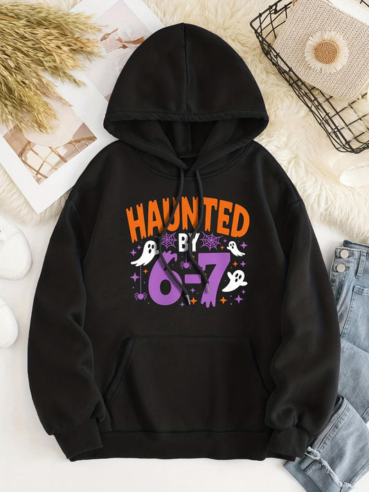 Women's Graphic Hoodie Haunted By 6 To 7 With Spirited Ghosts Among Floating Night Stars Hoodie