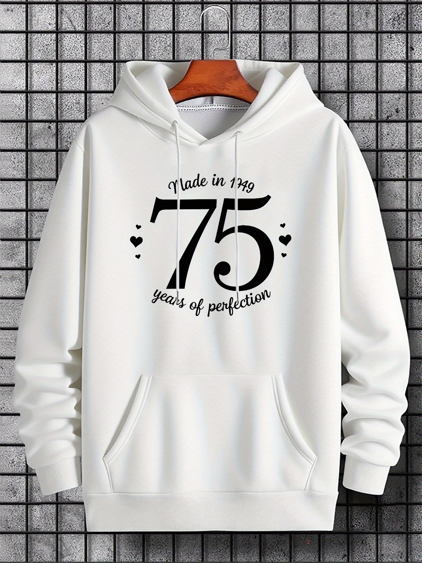Men's Graphic Hoodie Made In 1949 Seventy Five Years Of Perfection Hoodie