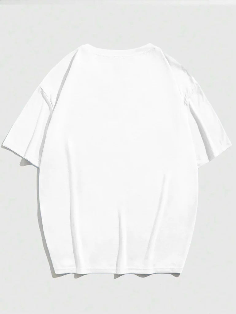 Men's Graphic T-Shirt Modern Bold Lettering With Minimal Clean White Fabric Sports